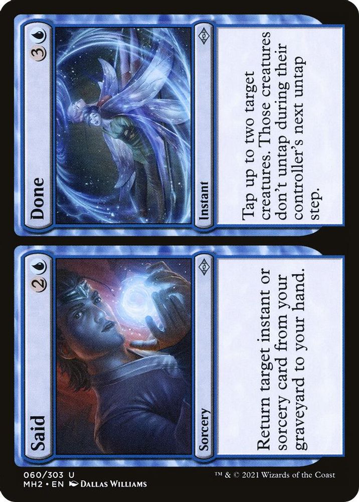 2021 Magic: The Gathering: Modern Horizons 2 (MH2) - Said Done (#60, Uncommon)