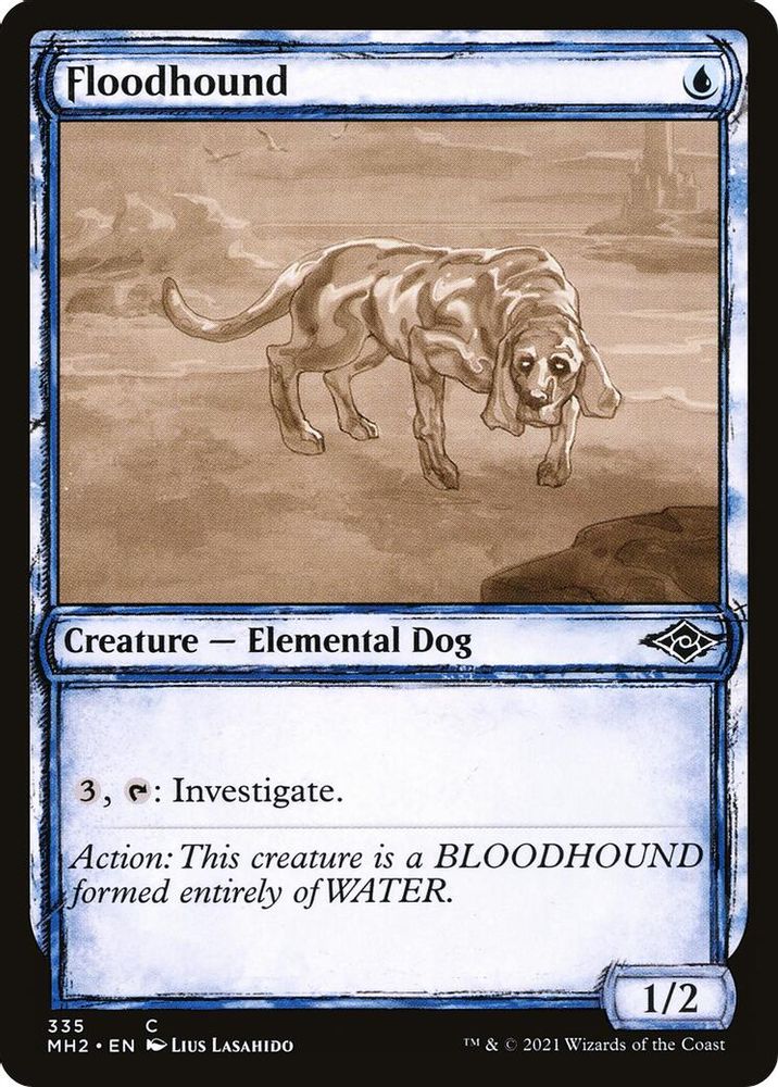 2021 Magic: The Gathering: Modern Horizons 2 (MH2) - Floodhound Showcase (#335, Common) (, Near Mint)