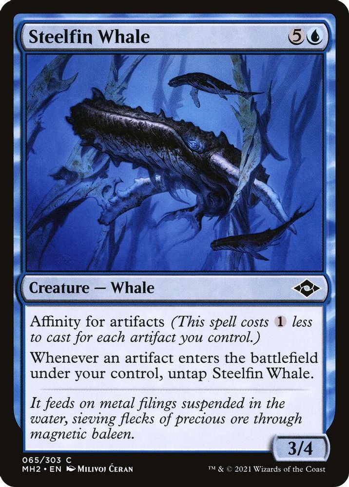 2021 Magic: The Gathering: Modern Horizons 2 (MH2) - Steelfin Whale (#65, Common) (, Near Mint)