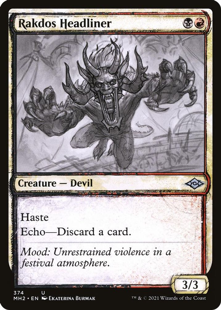 2021 Magic: The Gathering: Modern Horizons 2 (MH2) - Rakdos Headliner Showcase (#374, Uncommon) (, Near Mint)