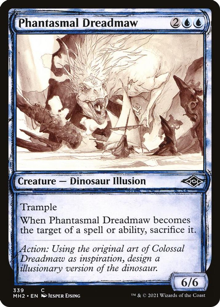 2021 Magic: The Gathering: Modern Horizons 2 (MH2) - Phantasmal Dreadmaw Showcase (#339, Common) (, Near Mint)