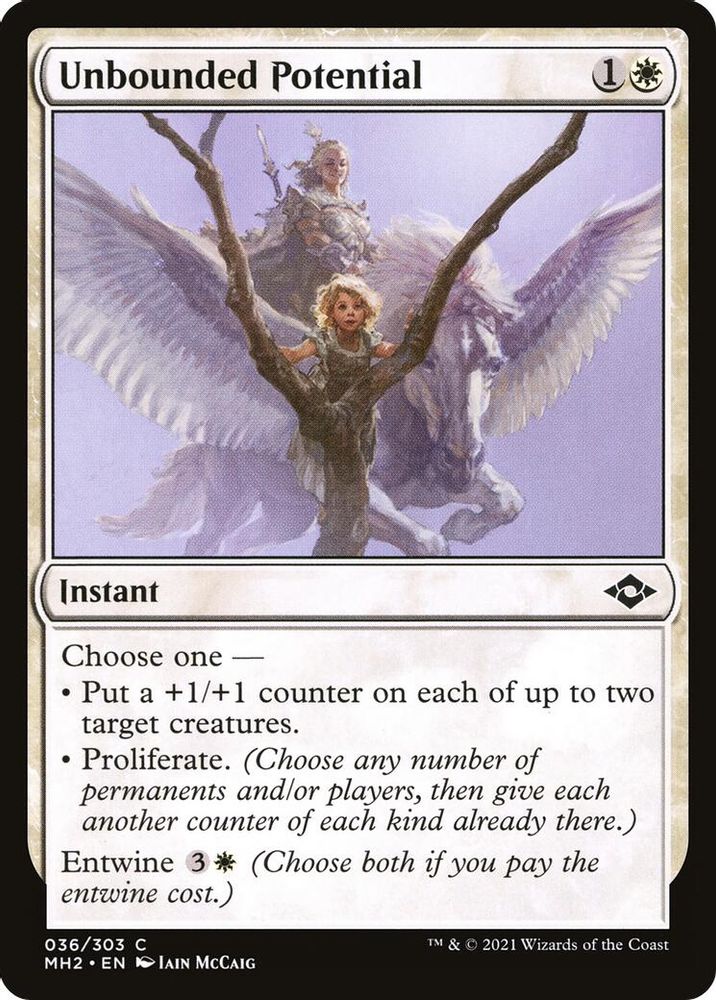 2021 Magic: The Gathering: Modern Horizons 2 (MH2) - Unbounded Potential (#36, Common) (, Near Mint)