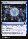 2021 Magic: The Gathering: Modern Horizons 2 (MH2) - Recalibrate (#57, Common) (, Near Mint)