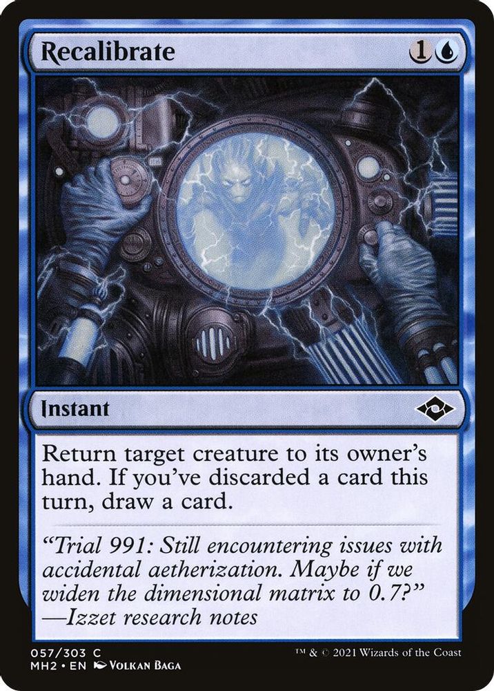 2021 Magic: The Gathering: Modern Horizons 2 (MH2) - Recalibrate (#57, Common) (, Near Mint)