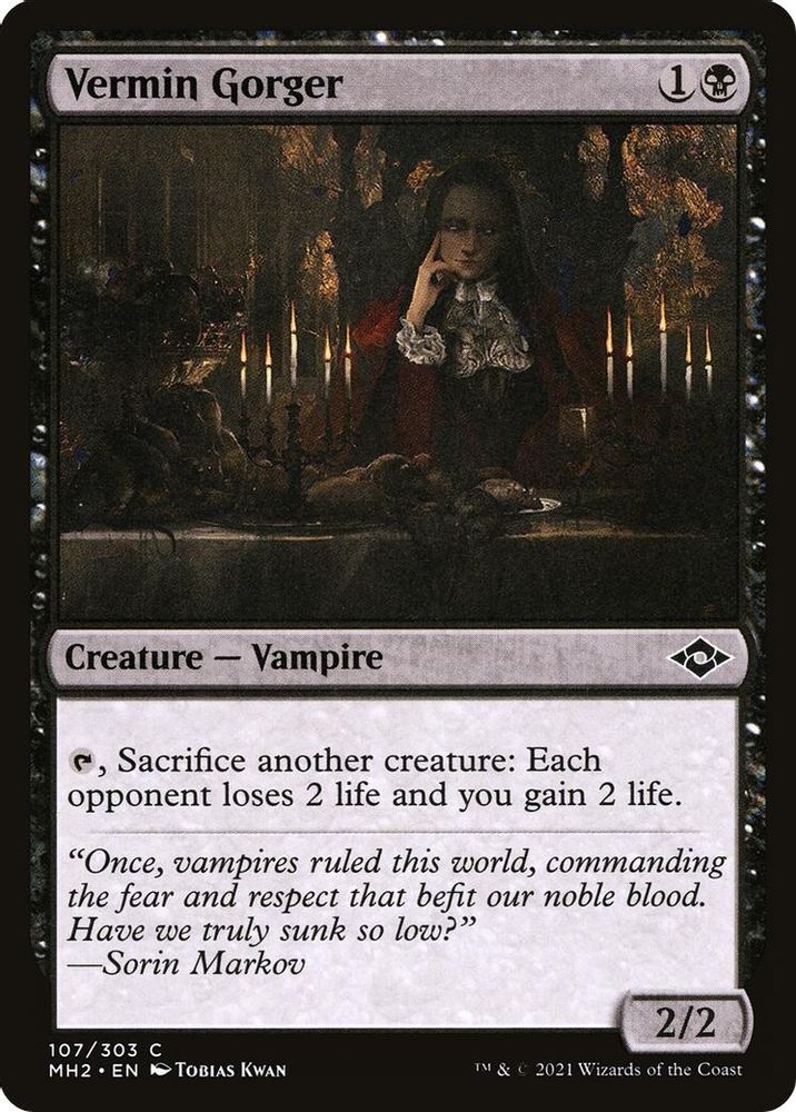 2021 Magic: The Gathering: Modern Horizons 2 (MH2) - Vermin Gorger (#107, Common) (, Near Mint)
