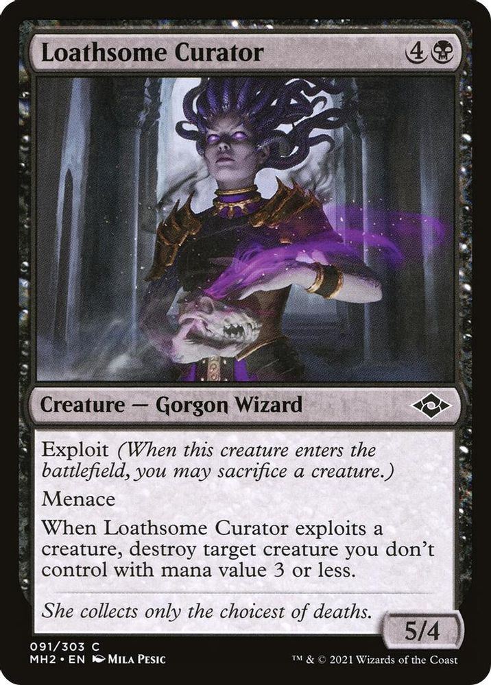 2021 Magic: The Gathering: Modern Horizons 2 (MH2) - Loathsome Curator (#91, Common) (, Near Mint)