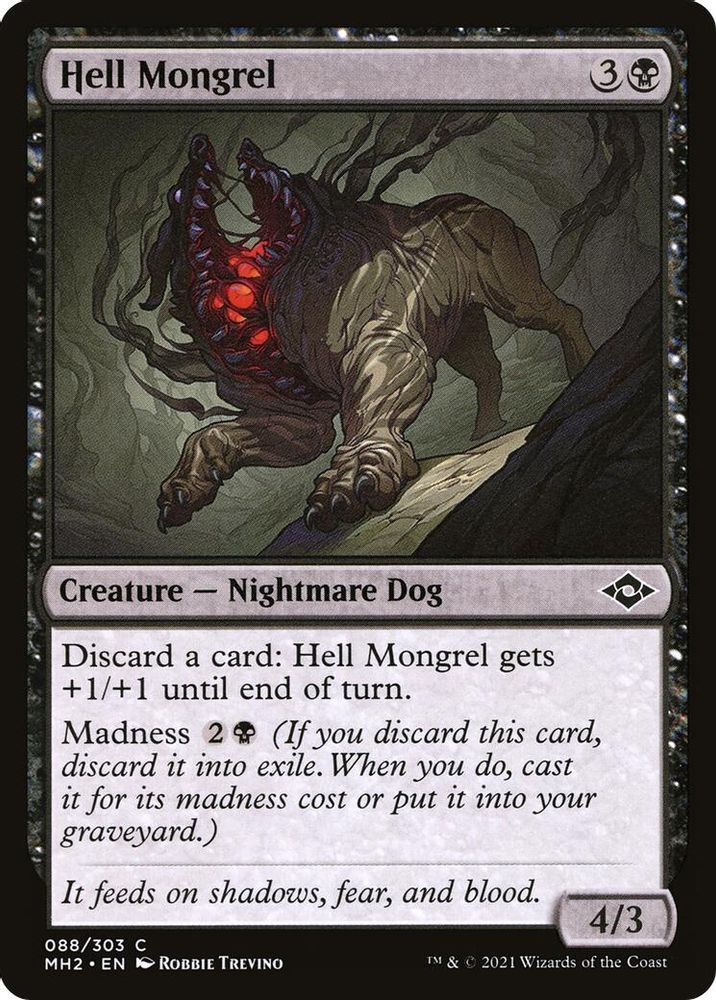 2021 Magic: The Gathering: Modern Horizons 2 (MH2) - Hell Mongrel (#88, Common) (, Near Mint)