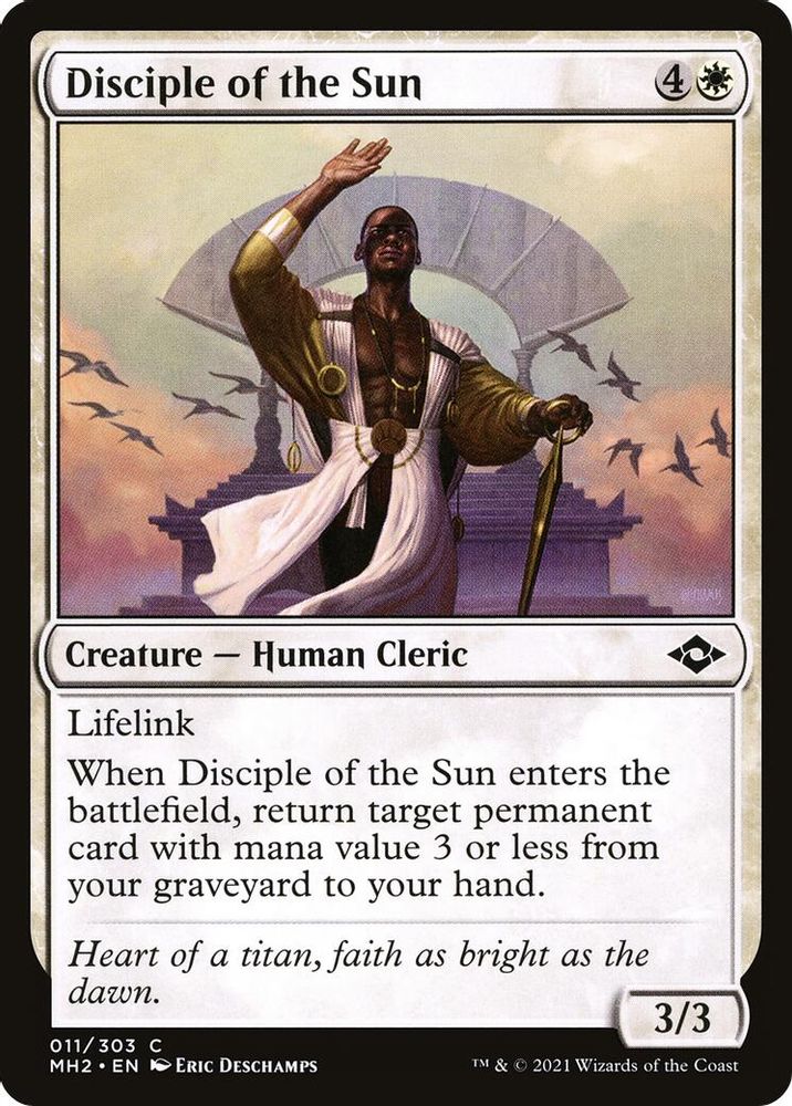 2021 Magic: The Gathering: Modern Horizons 2 (MH2) - Disciple of the Sun (#11, Common) (, Near Mint)
