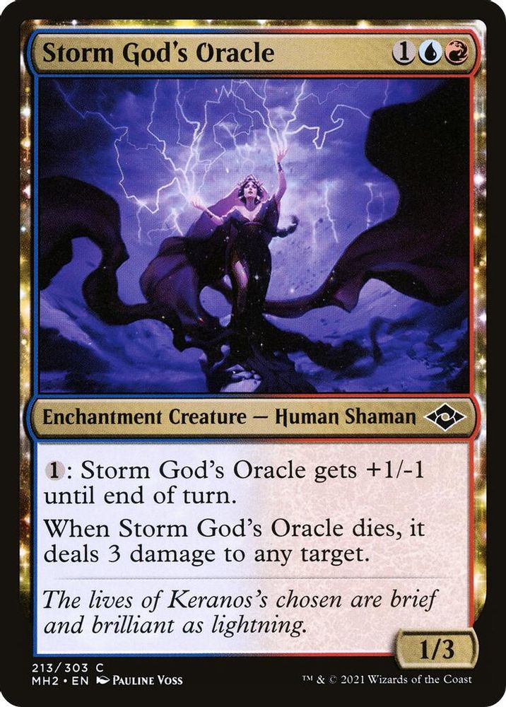 2021 Magic: The Gathering: Modern Horizons 2 (MH2) - Storm Gods Oracle (#213, Common) (, Near Mint)