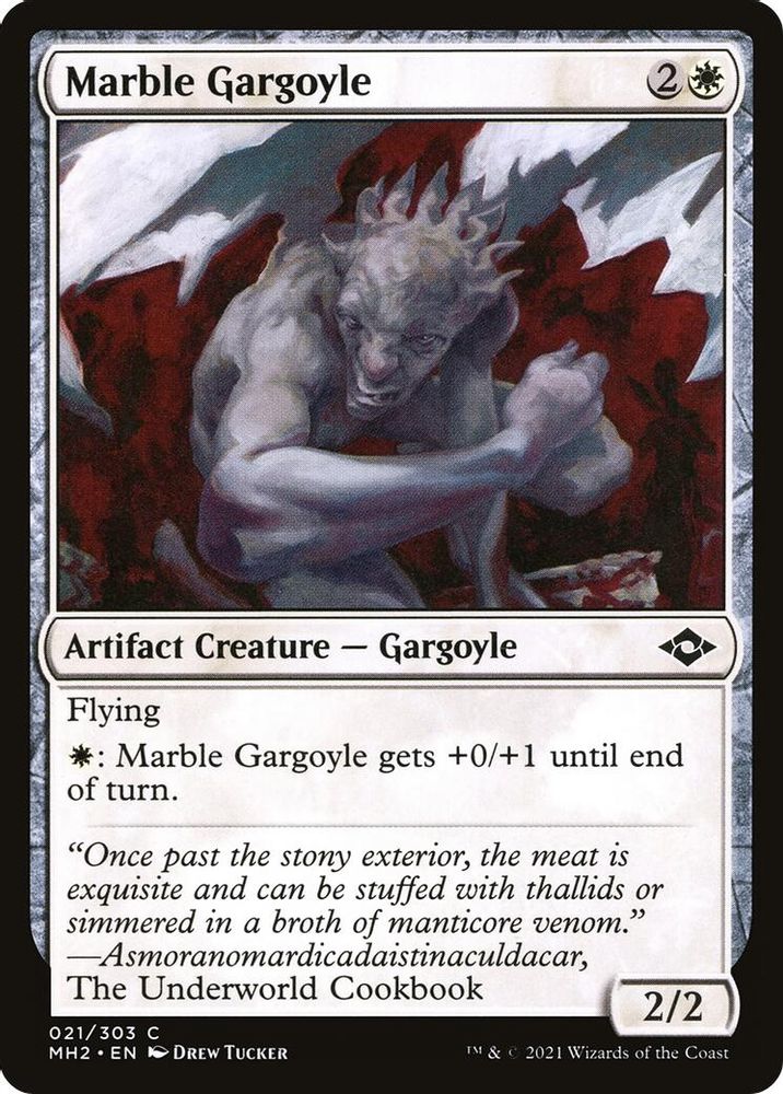 2021 Magic: The Gathering: Modern Horizons 2 (MH2) - Marble Gargoyle (#21, Common)