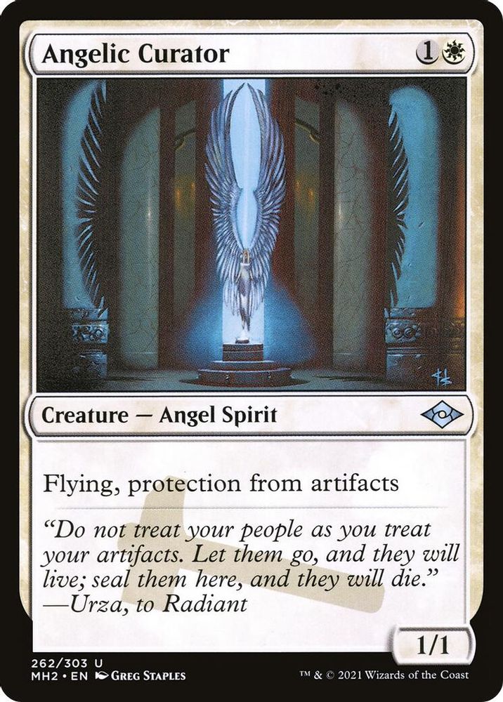 2021 Magic: The Gathering: Modern Horizons 2 (MH2) - Angelic Curator (#262, Uncommon) (, Near Mint)