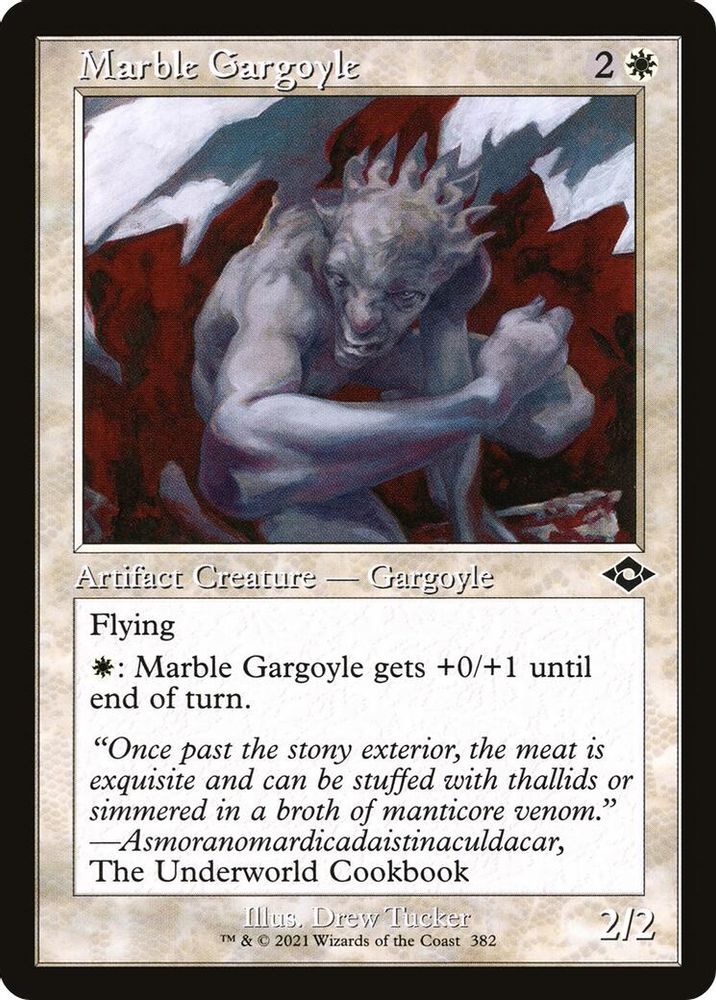 2021 Magic: The Gathering: Modern Horizons 2 (MH2) - Marble Gargoyle Retro Frame (#382, Common) (, Near Mint)