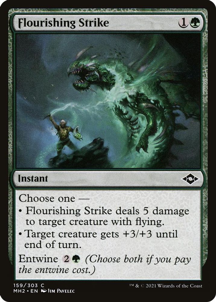 2021 Magic: The Gathering: Modern Horizons 2 (MH2) - Flourishing Strike (#159, Common) (, Near Mint)