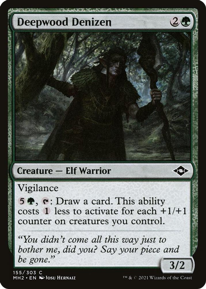 2021 Magic: The Gathering: Modern Horizons 2 (MH2) - Deepwood Denizen (#155, Common) (, Near Mint)