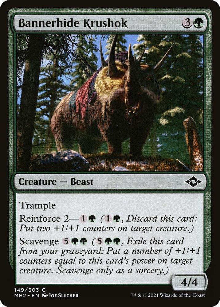 2021 Magic: The Gathering: Modern Horizons 2 (MH2) - Bannerhide Krushok (#149, Common) (, Near Mint)