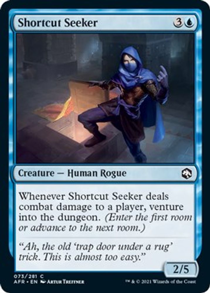 2021 Magic: The Gathering: Adventures in the Forgotten Realms (AFR) - Shortcut Seeker (#73, Common) (, Near Mint)