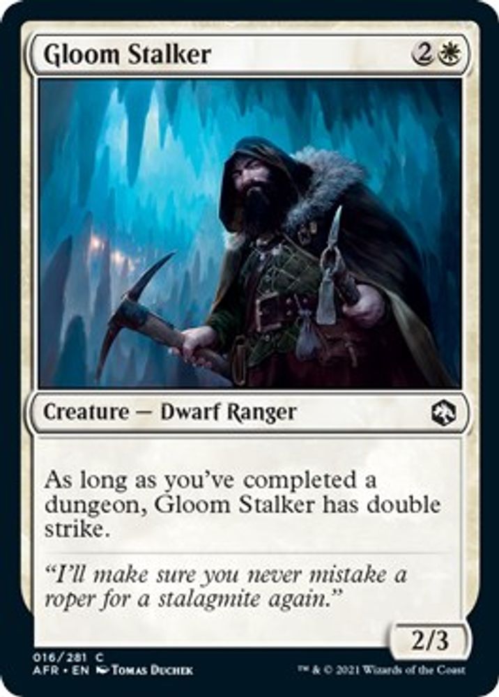 2021 Magic: The Gathering: Adventures in the Forgotten Realms (AFR) - Gloom Stalker (#16, Common)