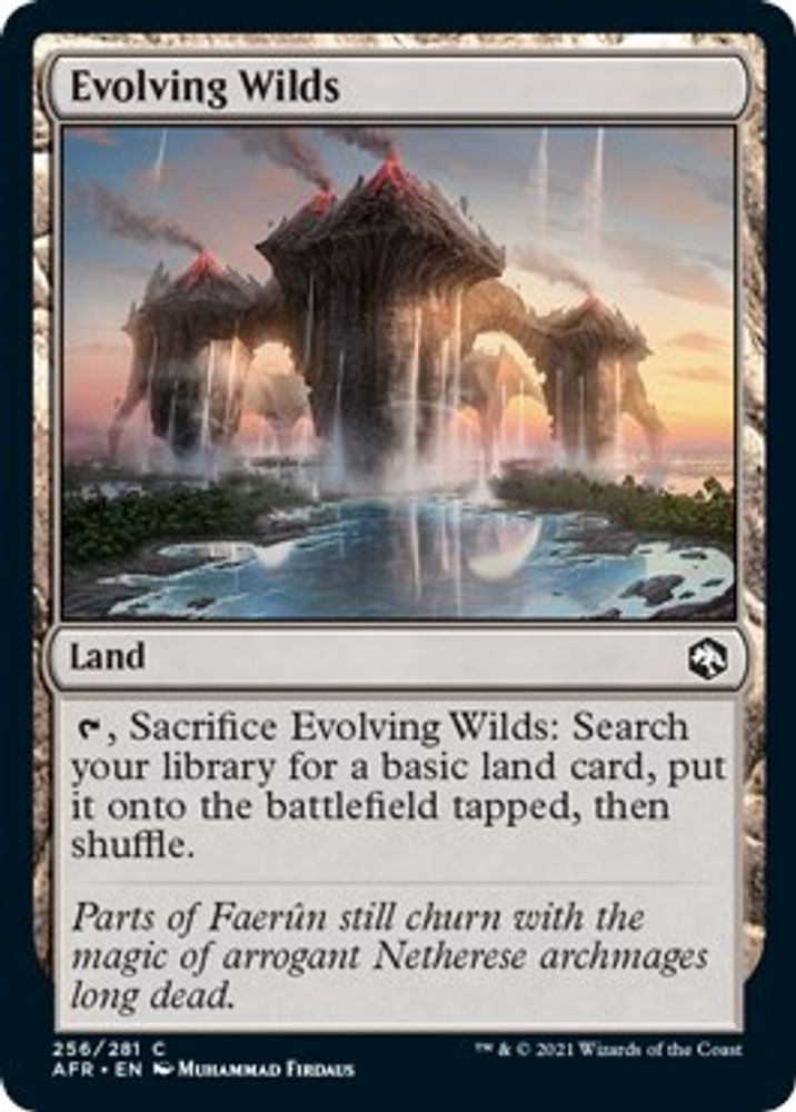 2021 Magic: The Gathering: Adventures in the Forgotten Realms (AFR) - Evolving Wilds (#256, Common) (, Near Mint)