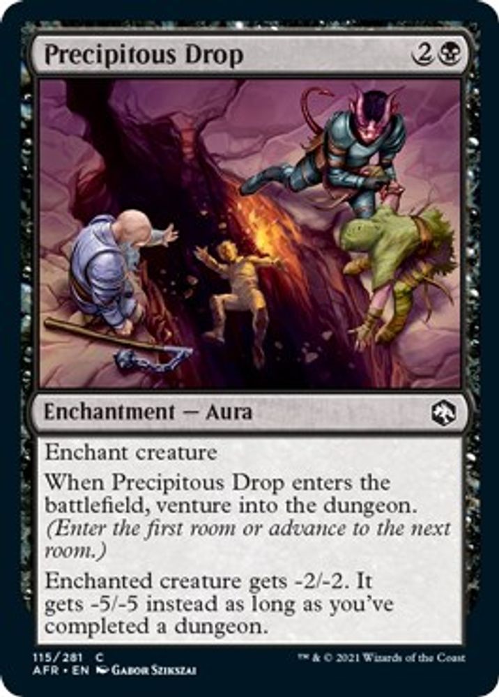 2021 Magic: The Gathering: Adventures in the Forgotten Realms (AFR) - Precipitous Drop (#115, Common) (, Near Mint)