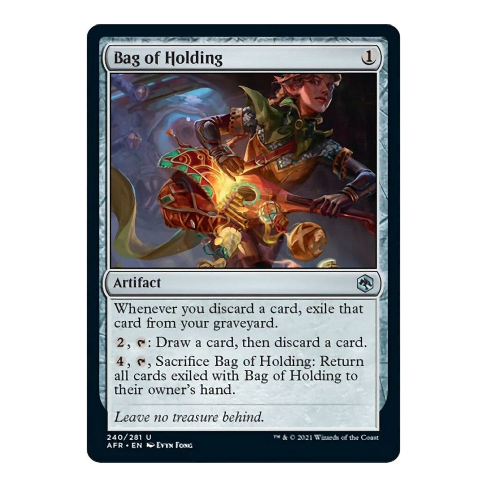 2021 Magic: The Gathering: Adventures in the Forgotten Realms (AFR) - Bag of Holding (#240, Uncommon) (Foil, Near Mint)