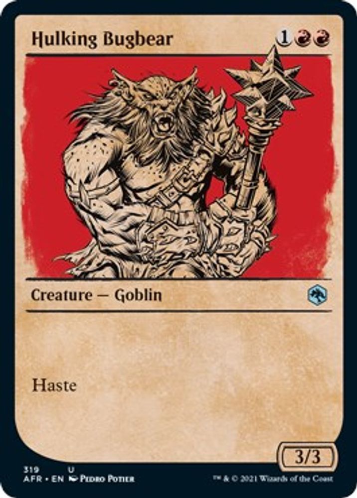 2021 Magic: The Gathering: Adventures in the Forgotten Realms (AFR) - Hulking Bugbear Showcase (#319, Uncommon) (, Near Mint)