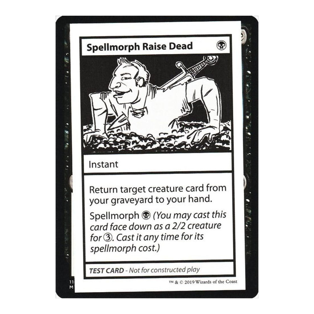 2019 Magic: The Gathering: Mystery Booster: Convention Edition Exclusives (CMB1) - Spellmorph Raise Dead No PW Symbol (#46, Special) (, Near Mint)