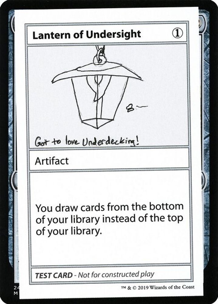 2019 Magic: The Gathering: Mystery Booster: Convention Edition Exclusives (CMB1) - Lantern of Undersight No PW Symbol (#106, Special) (, Near Mint)