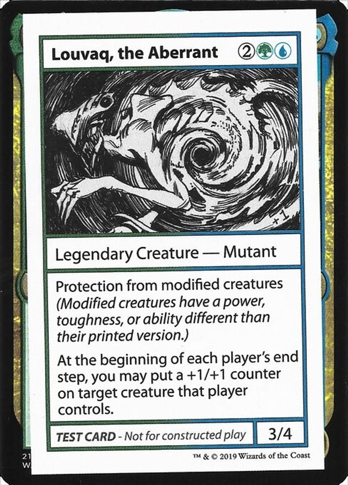 2019 Magic: The Gathering: Mystery Booster: Convention Edition Exclusives (CMB1) - Louvaq the Aberrant No PW Symbol (#95, Special) (, Near Mint)