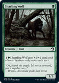 2021 Magic: The Gathering: Innistrad: Midnight Hunt (MID) - Snarling Wolf (#199, Common) (, Near Mint)