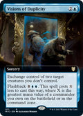2021 Magic: The Gathering: Commander: Innistrad: Midnight Hunt (MIC) - Visions of Duplicity Extended Art (#71, Rare) (, Near Mint)