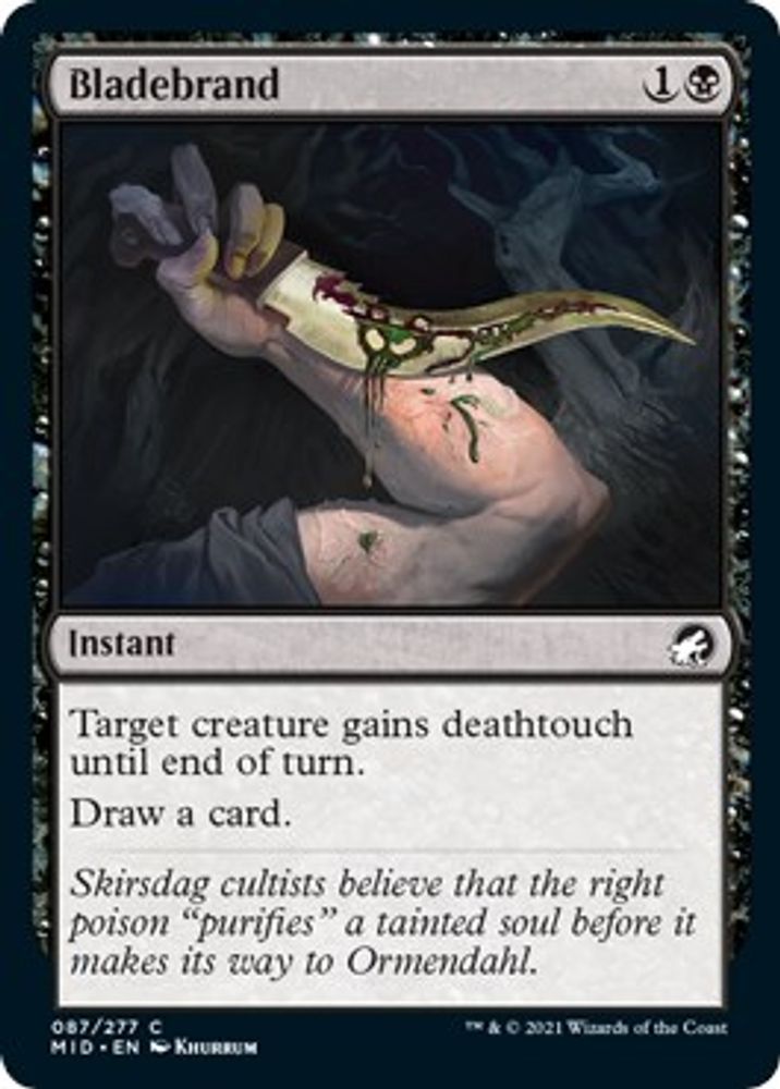 2021 Magic: The Gathering: Innistrad: Midnight Hunt (MID) - Bladebrand (#87, Common) (, Near Mint)