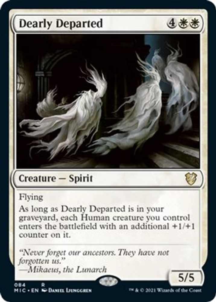 2021 Magic: The Gathering: Commander: Innistrad: Midnight Hunt (MIC) - Dearly Departed (#84, Rare) (, Near Mint)