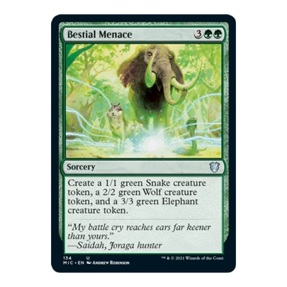 Bestial Menace - Commander: Innistrad: Midnight Hunt () - Near Mint -