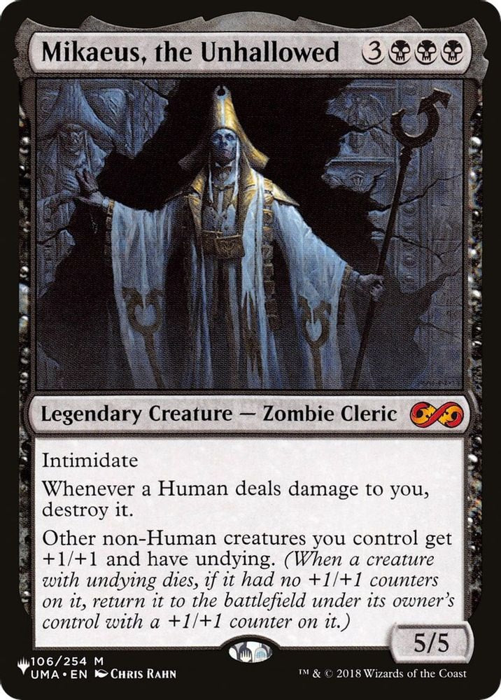 2026 Magic: The Gathering: The List Reprints (LIST) - Mikaeus, the Unhallowed (#106/254, Mythic Rare) (, Near Mint)