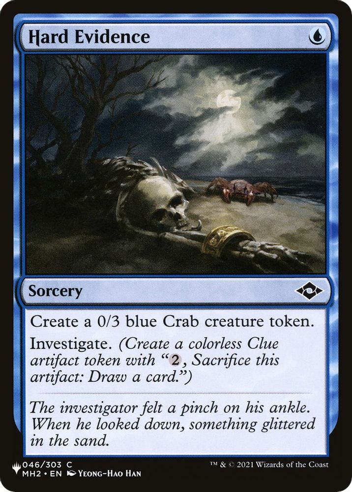 2026 Magic: The Gathering: The List Reprints (LIST) - Hard Evidence (#MH2-46, Common) (, Near Mint)