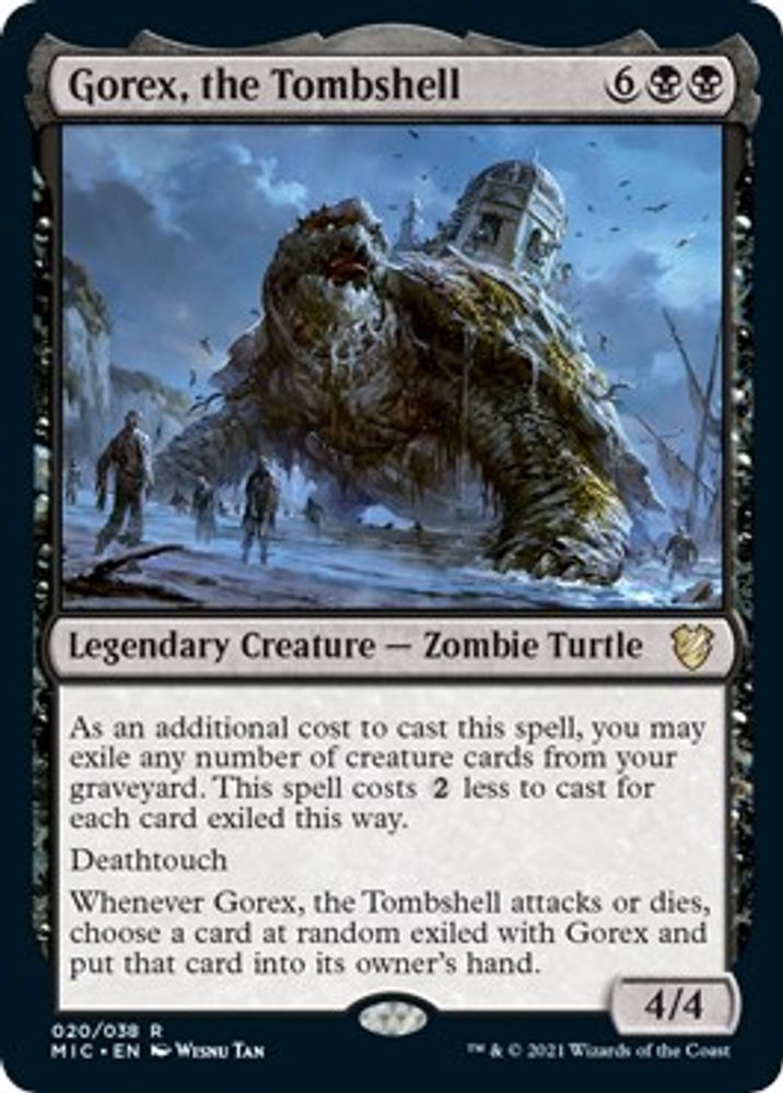2021 Magic: The Gathering: Commander: Innistrad: Midnight Hunt (MIC) - Gorex the Tombshell (#20, Rare) (, Near Mint)