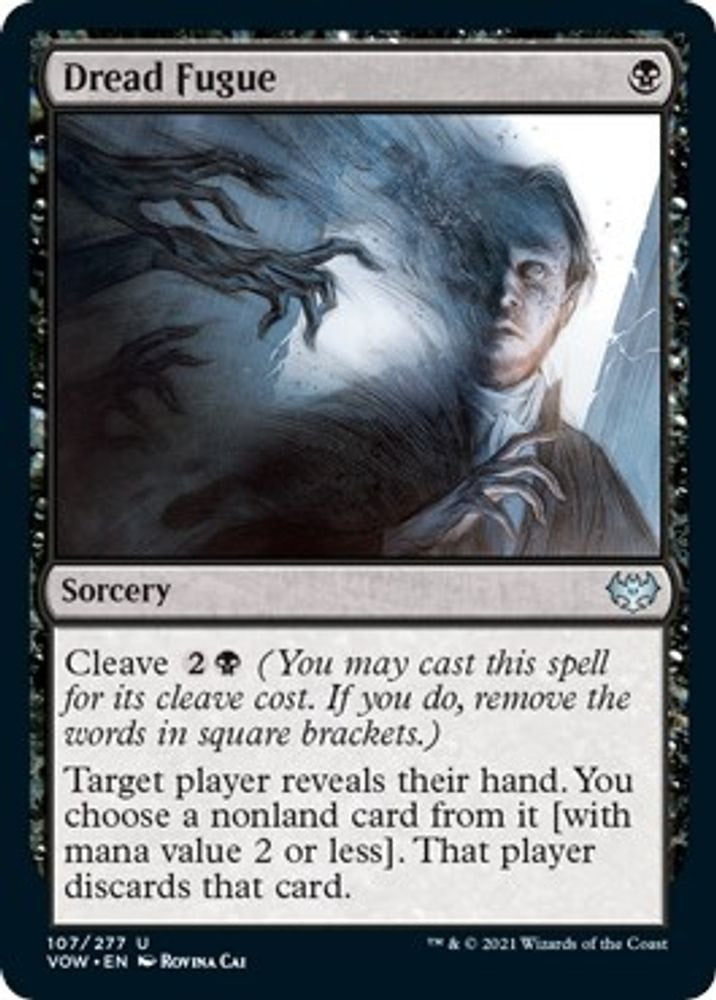 2021 Magic: The Gathering: Innistrad: Crimson Vow (VOW) - Dread Fugue (#107, Uncommon) (, Near Mint)