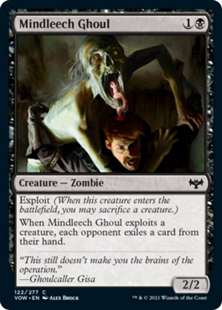 2021 Magic: The Gathering: Innistrad: Crimson Vow (VOW) - Mindleech Ghoul (#122, Common) (, Near Mint)