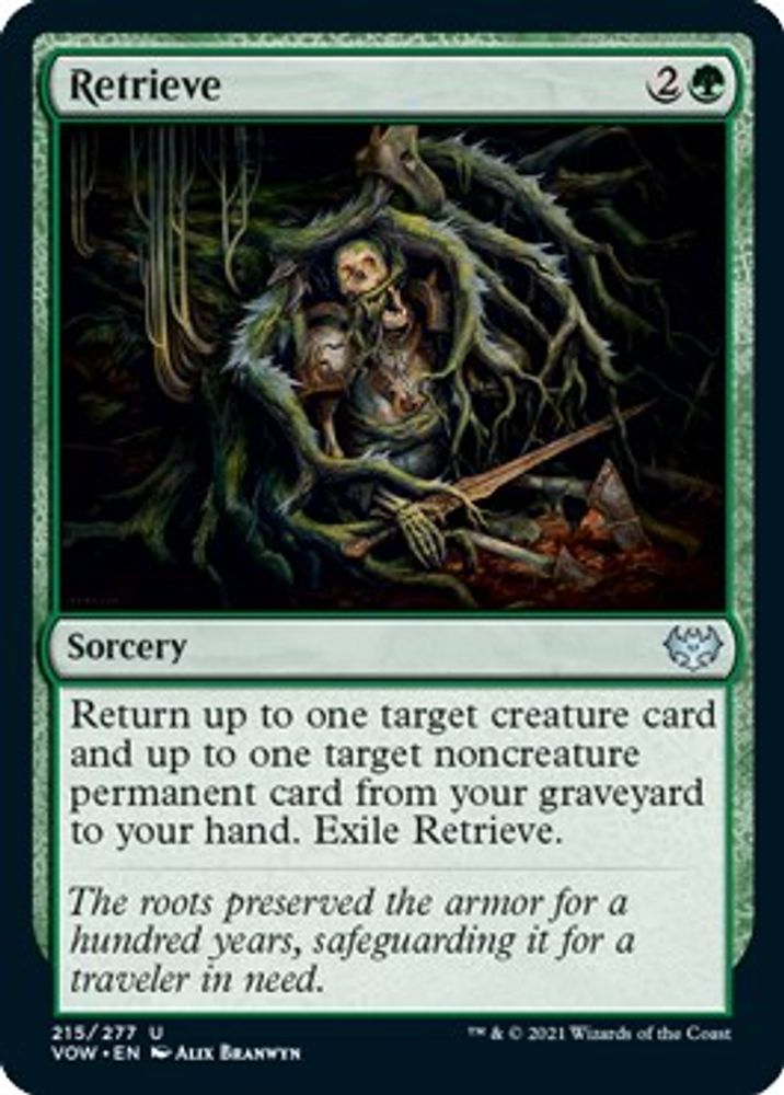 2021 Magic: The Gathering: Innistrad: Crimson Vow (VOW) - Retrieve (#215, Uncommon) (Foil, Near Mint)