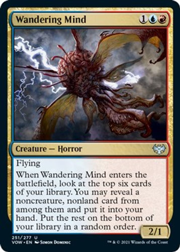 2021 Magic: The Gathering: Innistrad: Crimson Vow (VOW) - Wandering Mind (#251, Uncommon) (Foil, Near Mint)