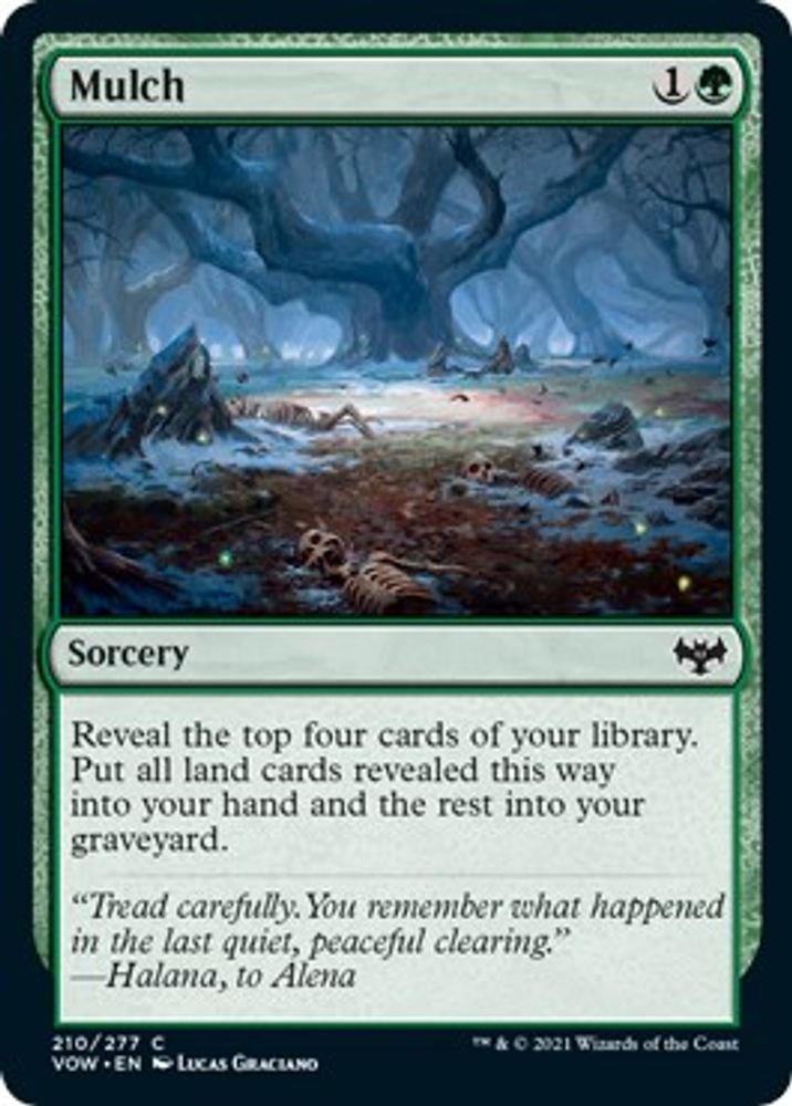 2021 Magic: The Gathering: Innistrad: Crimson Vow (VOW) - Mulch (#210, Common) (, Near Mint)