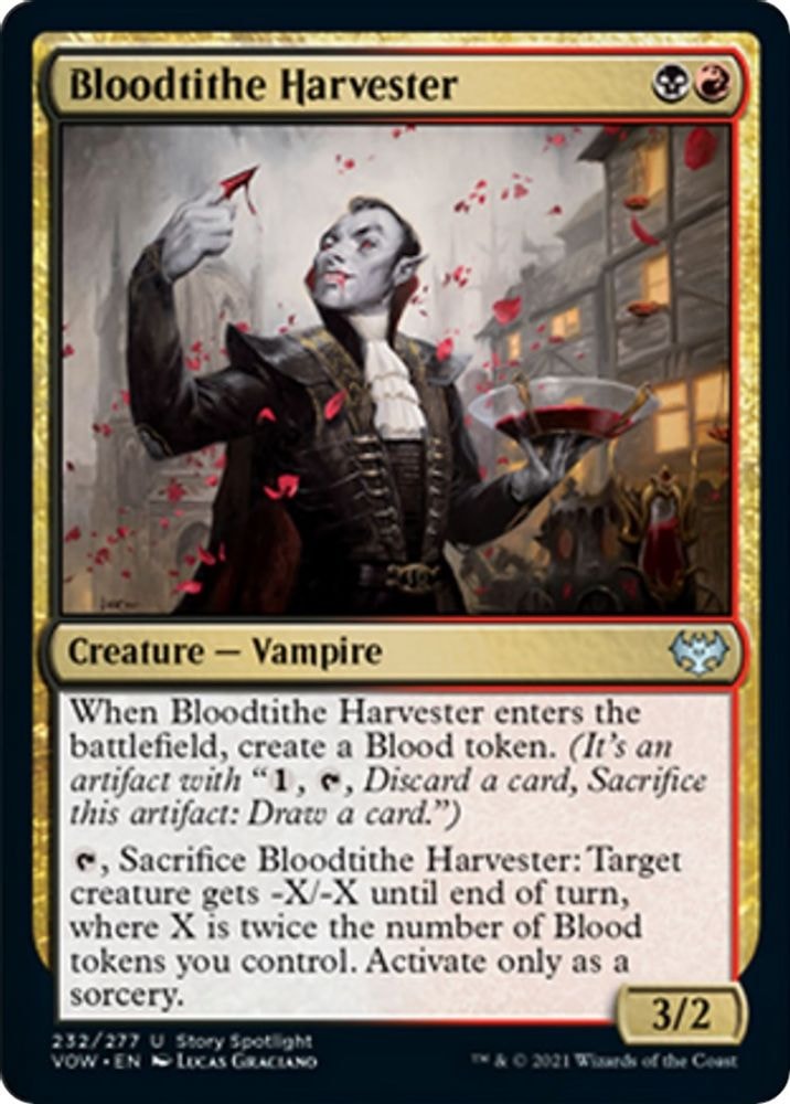 2021 Magic: The Gathering: Innistrad: Crimson Vow (VOW) - Bloodtithe Harvester (#232, Uncommon) (, Near Mint)