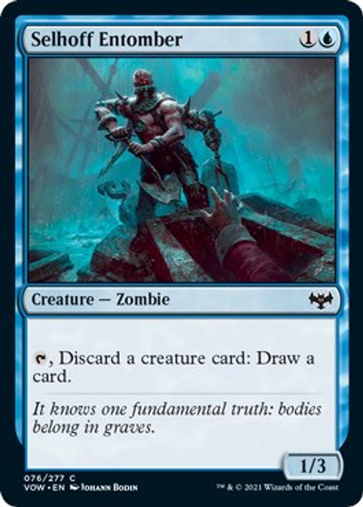 2021 Magic: The Gathering: Innistrad: Crimson Vow (VOW) - Selhoff Entomber (#76, Common) (Foil, Near Mint)