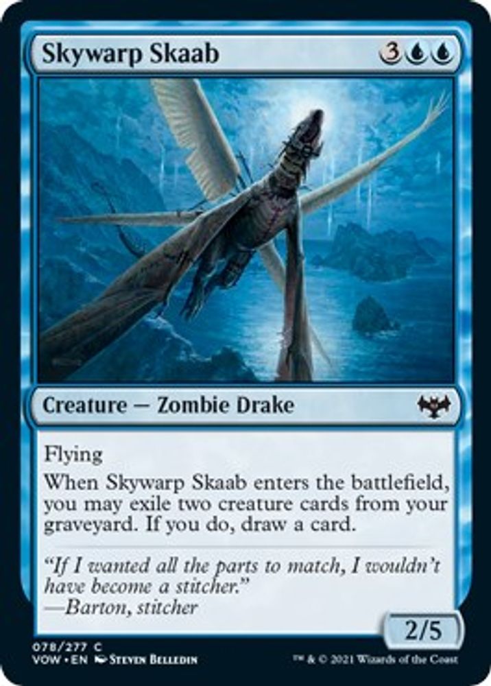 2021 Magic: The Gathering: Innistrad: Crimson Vow (VOW) - Skywarp Skaab (#78, Common) (, Near Mint)