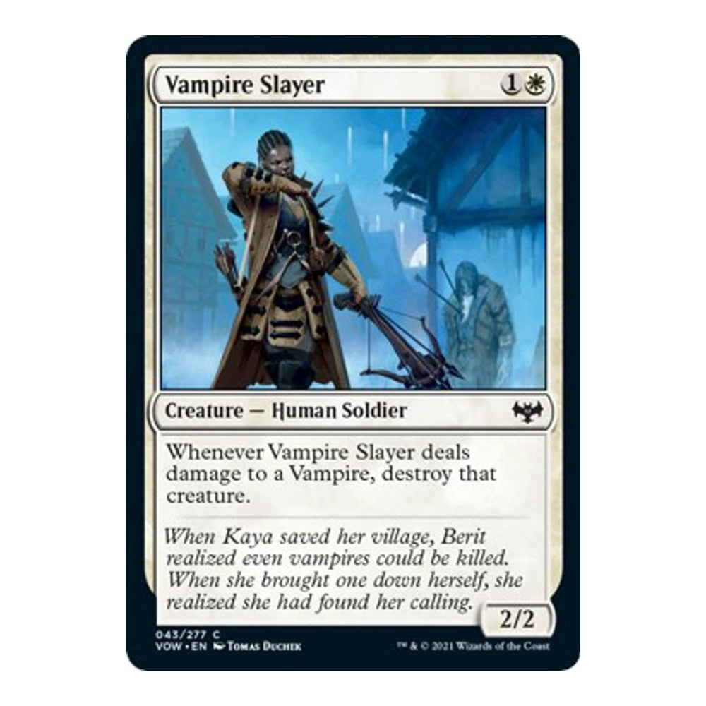 2021 Magic: The Gathering: Innistrad: Crimson Vow (VOW) - Vampire Slayer (#43, Common) (, Near Mint)