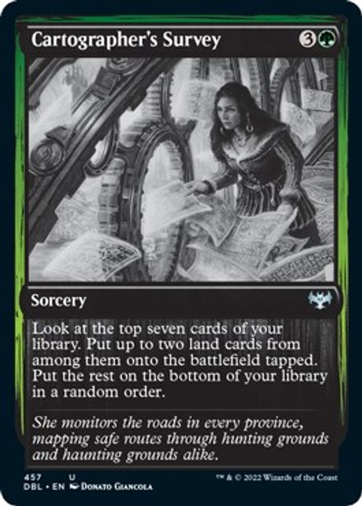 2022 Magic: The Gathering: Innistrad: Double Feature (DBL) - Cartographers Survey (#457, Uncommon) (, Near Mint)