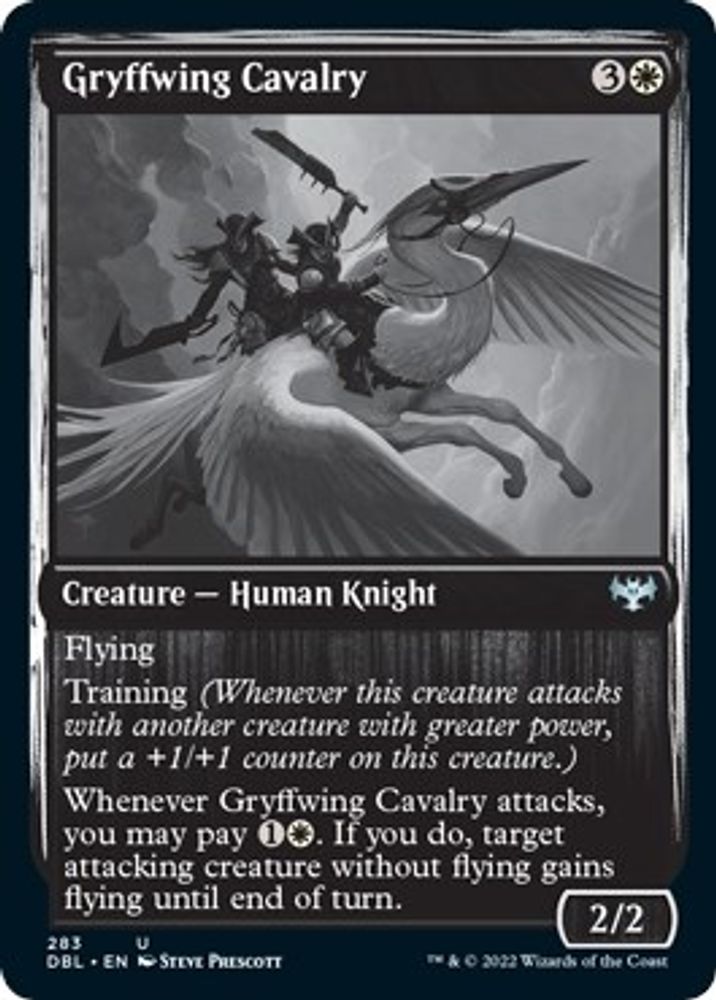 2022 Magic: The Gathering: Innistrad: Double Feature (DBL) - Gryffwing Cavalry (#283, Uncommon) (, Near Mint)