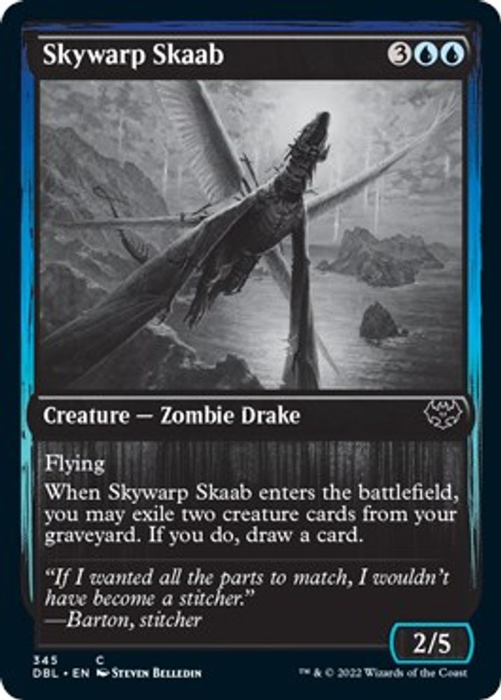 2022 Magic: The Gathering: Innistrad: Double Feature (DBL) - Skywarp Skaab (#345, Common) (, Near Mint)