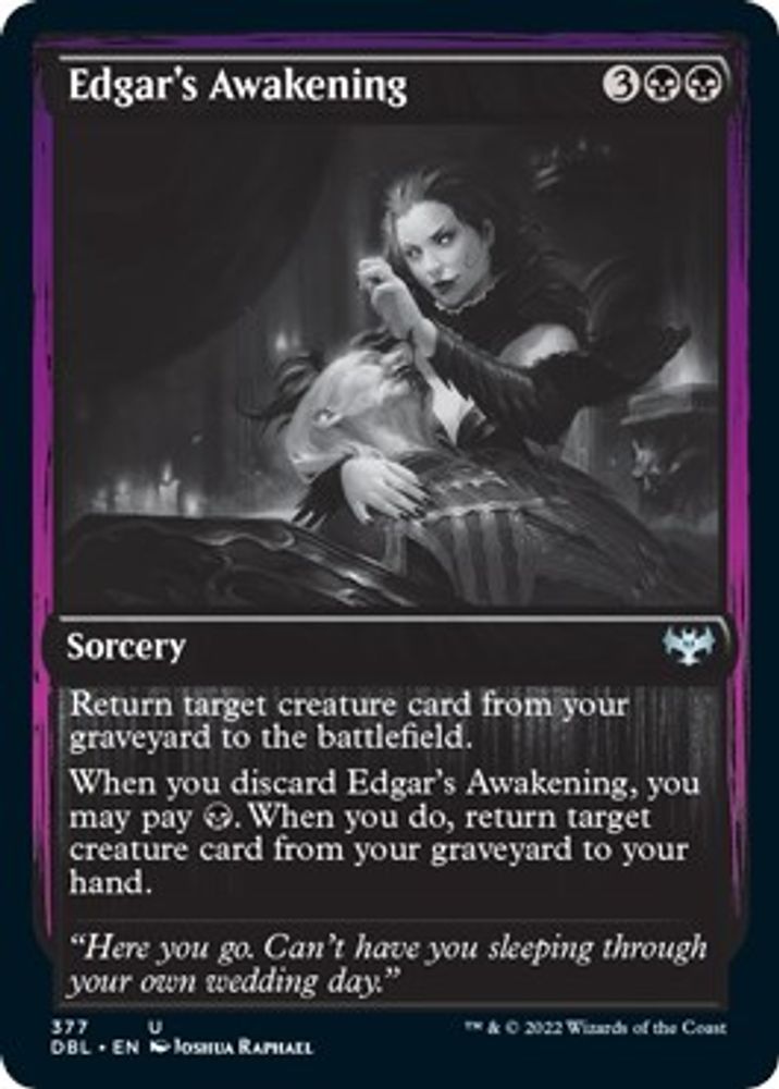 2022 Magic: The Gathering: Innistrad: Double Feature (DBL) - Edgars Awakening (#377, Uncommon) (, Near Mint)