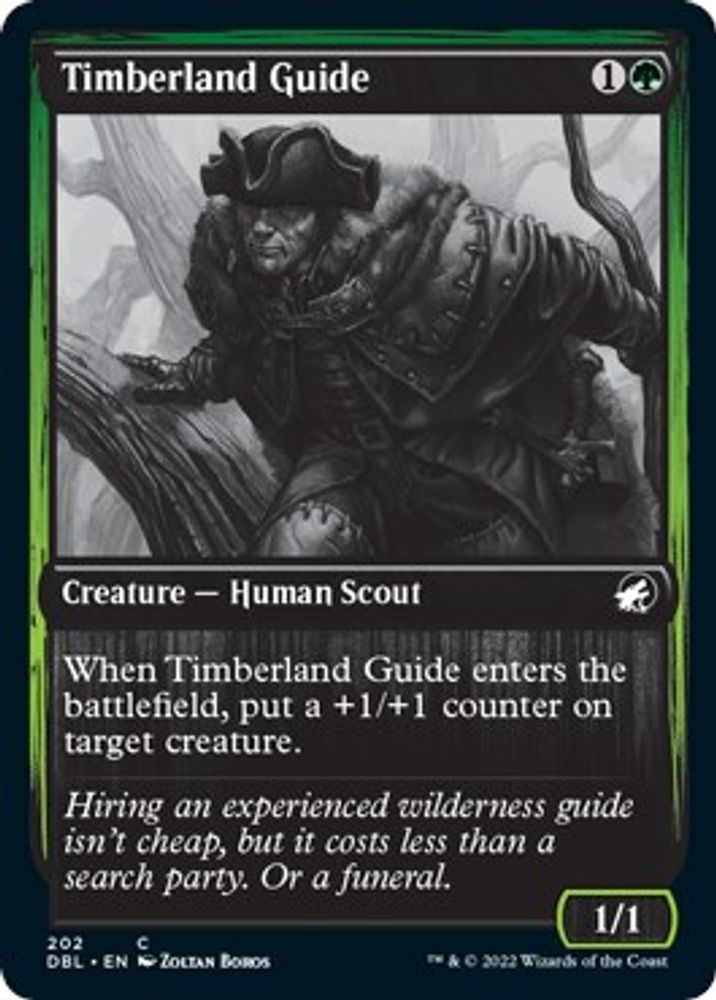2022 Magic: The Gathering: Innistrad: Double Feature (DBL) - Timberland Guide (#202, Common) (, Near Mint)